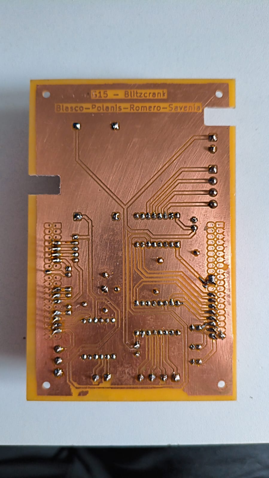 PCB back view